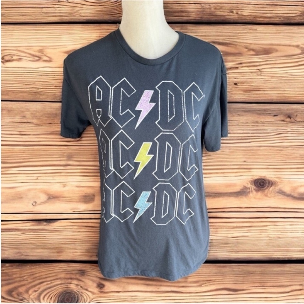 AC/DC Logo T-Shirt in Dark Gray